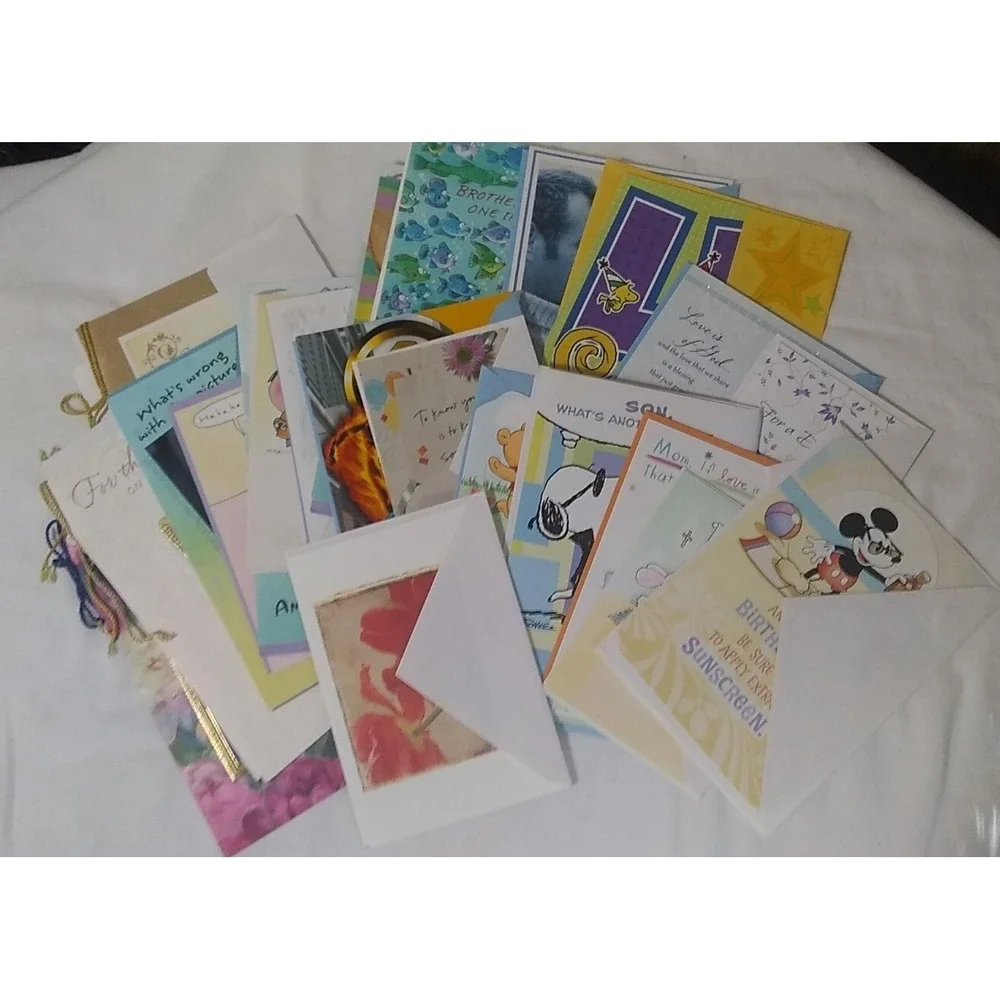 Greeting Cards Lot‎ Of 26 Assorted Occasions Sizes Brands With Envelopes